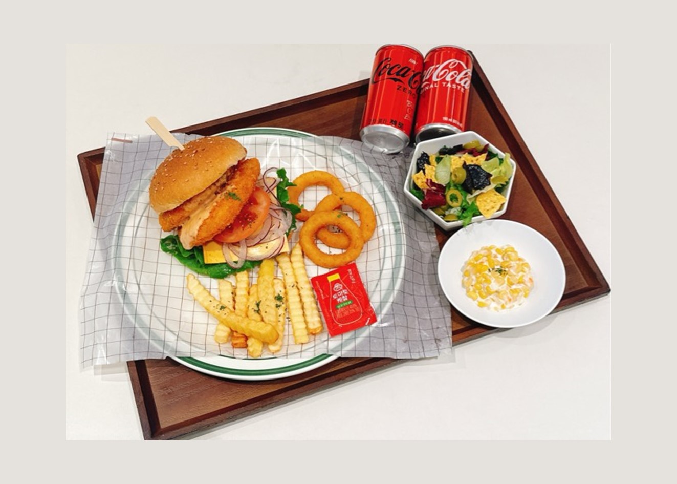 [아워홈오피스]통살새우버거