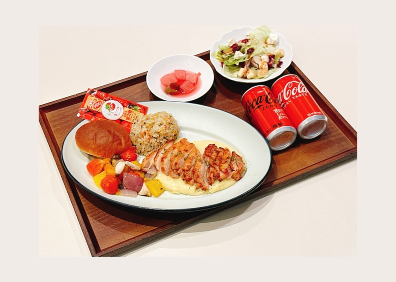 [아워홈오피스]치킨스테이크폴렌타