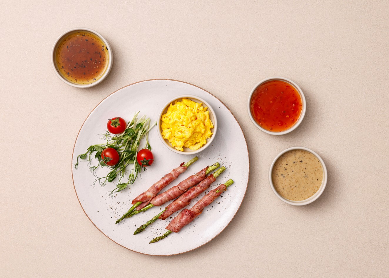 [모닝레이브]아스파라거스베이컨말이&스크램블