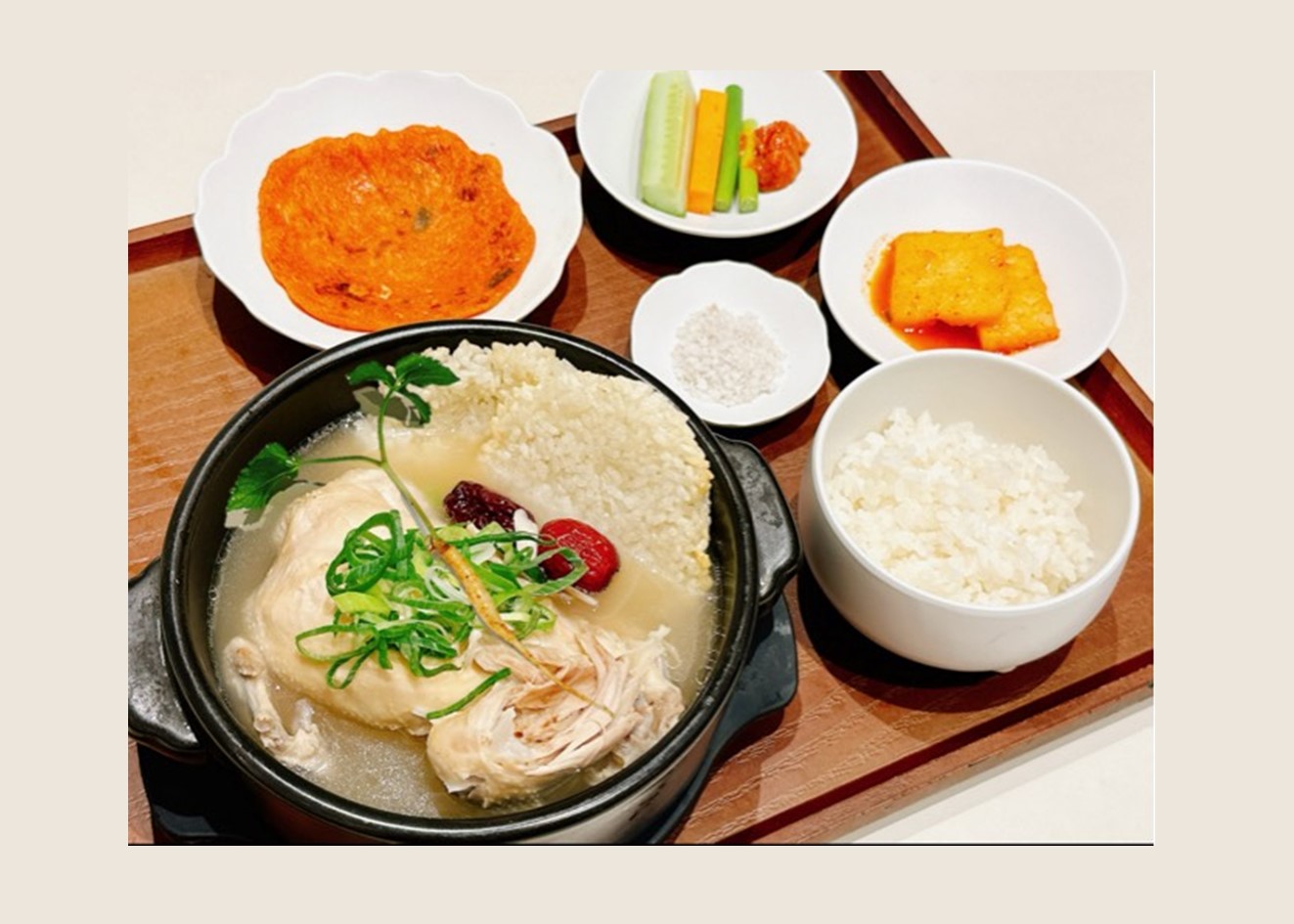 [아워홈오피스]찹쌀누룽지삼계탕